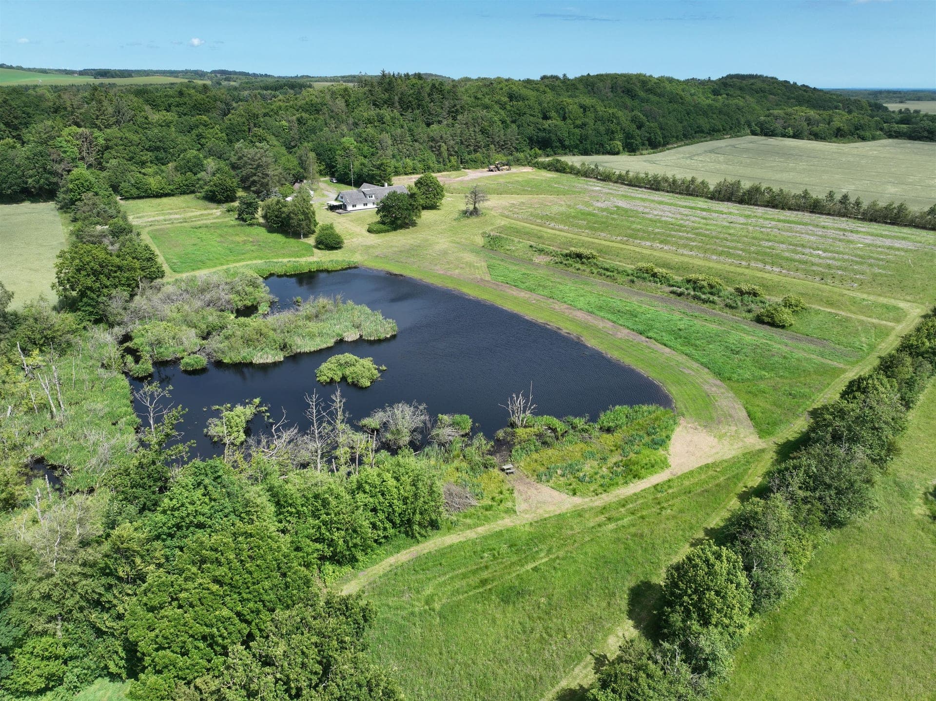 Landejendom med egen sø og skov, 5 km fra Voerså — billede 6