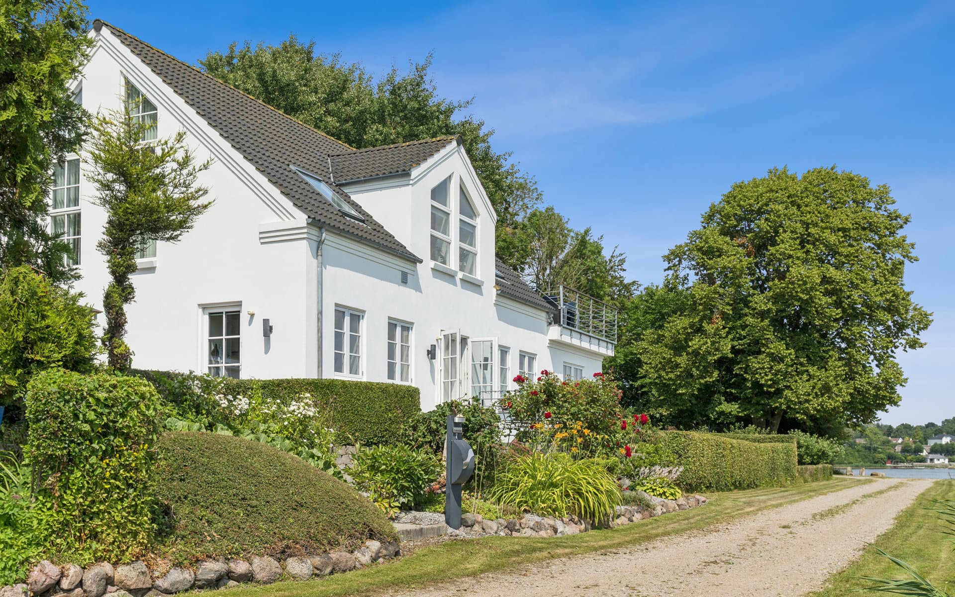 Privat sandstrand ved Flensborg Fjord